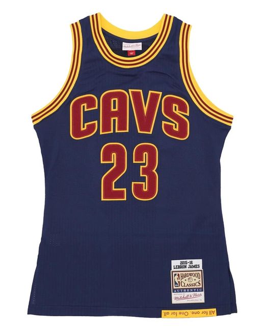 Mitchell & Ness Blue Nba Cavaliers 2015 Lebron James Tank Top for men