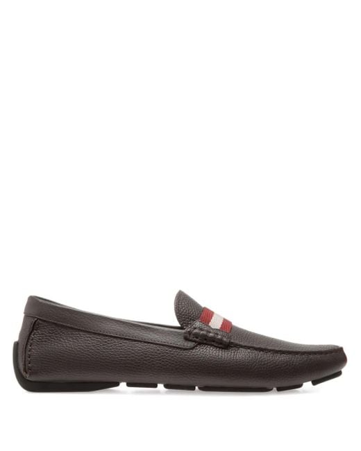 Bally Brown Pilot Driver Loafers for men