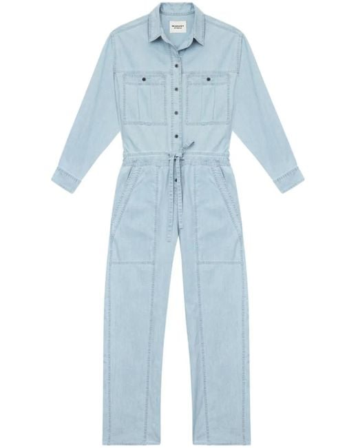 Isabel Marant Blue Valena Jumpsuit