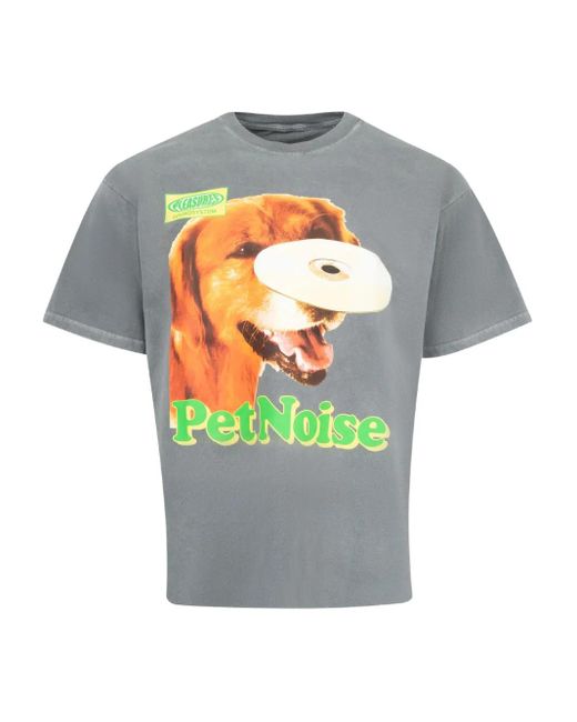 Camiseta con estampado gráfico Pleasures de hombre de color Gray