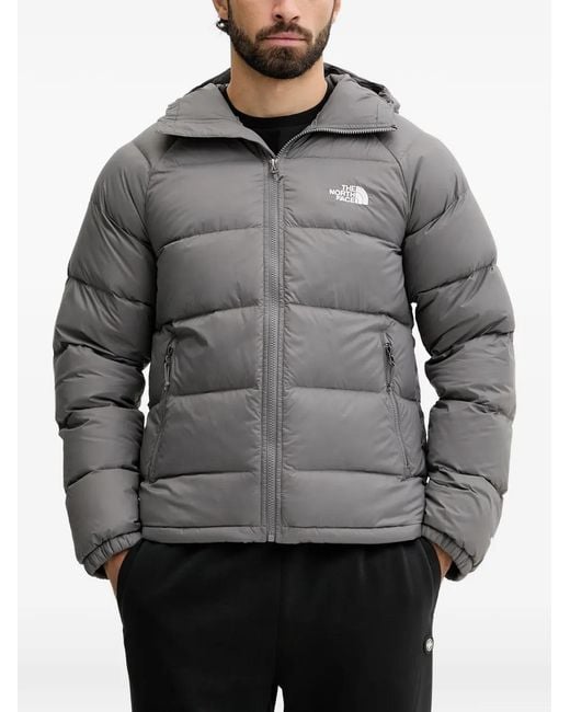 The North Face Gray Hooded Padded Jacket for men