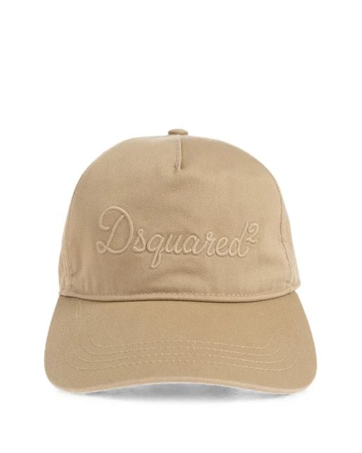 DSquared² Natural Logo-Embroidered Baseball Cap