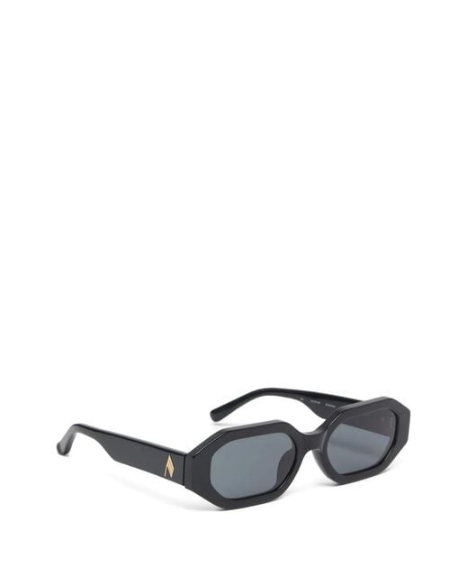 The Attico White Irene Geometric Sunglasses