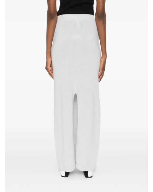 Twinset White Drawstring-Waist Skirt