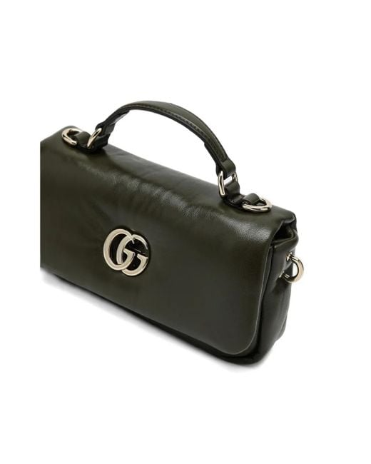 Gucci Black GG Milano Schultertasche mit Logo