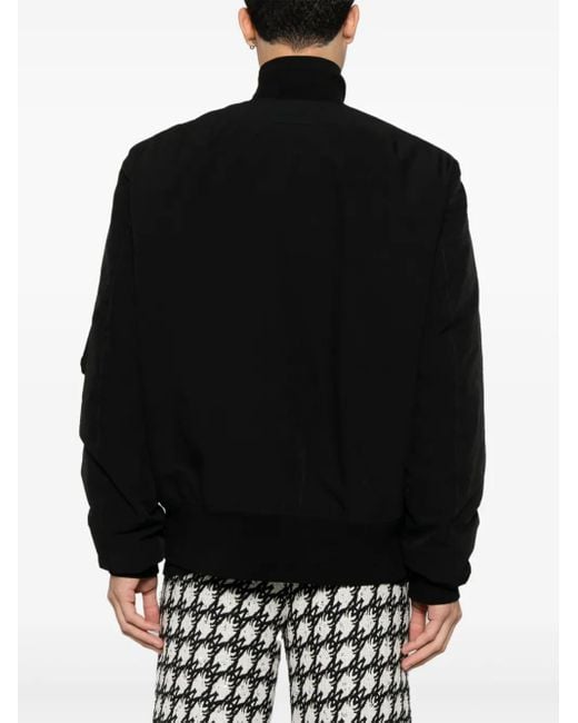 Dolce & Gabbana Black Padded Bomber Jacket for men