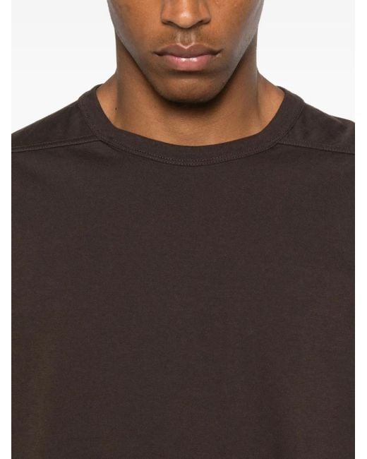 Rick Owens Black Short-Sleeved Organic-Cotton T-Shirt for men