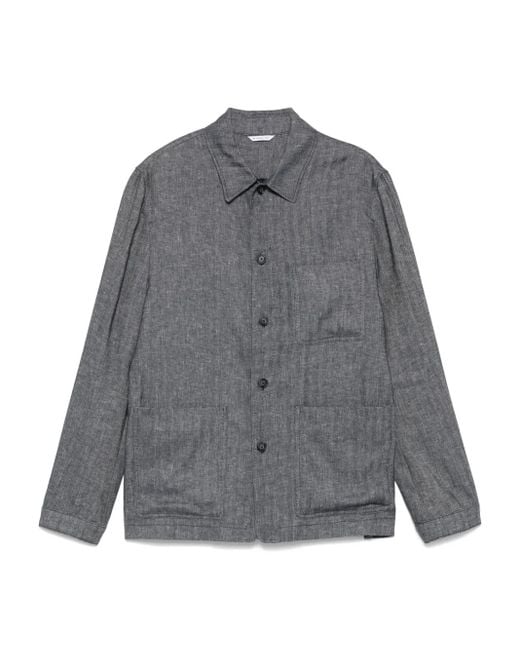 メンズ Manuel Ritz シェブロン シャツジャケット Gray