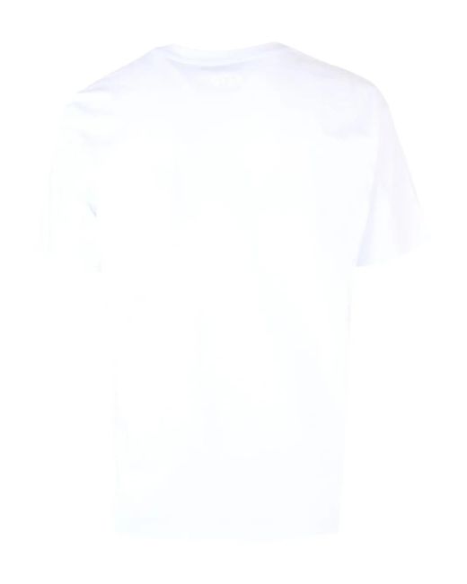 MSGM White Logo T-Shirt for men