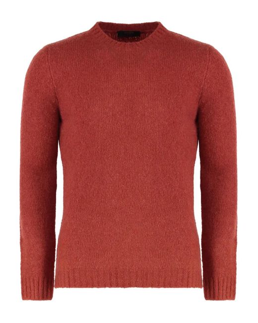 Maglione Girocollo di Moorer in Red da Uomo