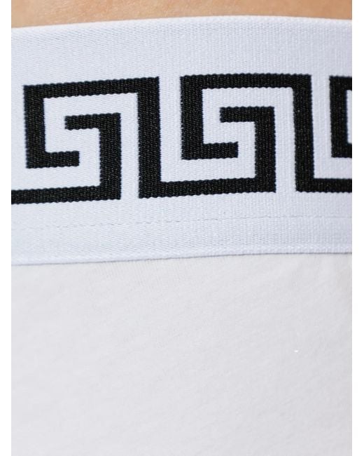 Versace White Cotton-Jersey Trunks for men