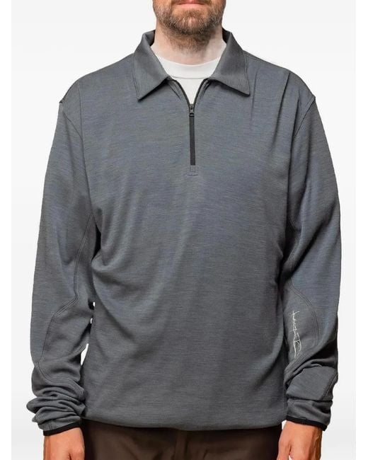 GR10K Gray Incognito Half-Zip Longsleeve T-Shirt for men