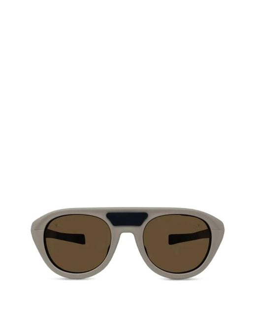 Vuarnet Multicolor Brow-Bar Round Sunglasses