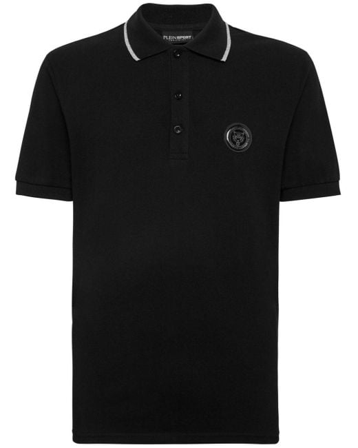 Philipp Plein Poloshirt mit Logo-Print in Black für Herren