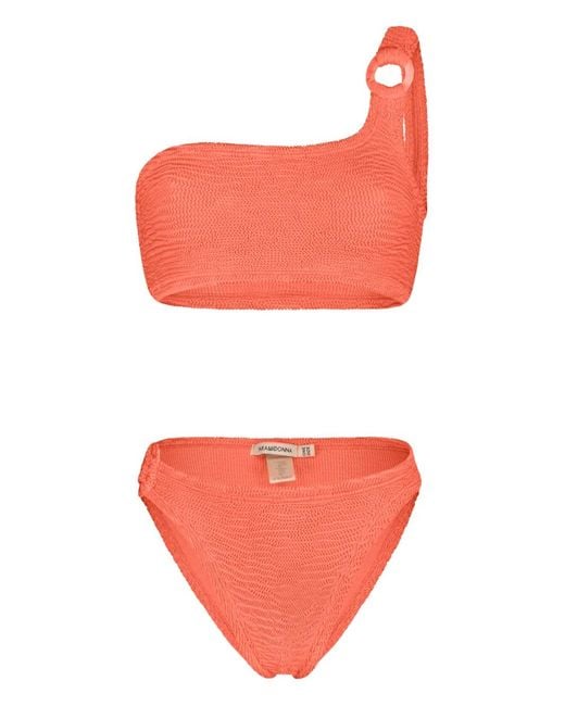Paramidonna Orange Stassie One-Shoulder Bikini