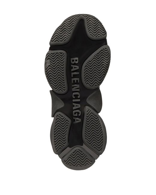 Balenciaga Black Triple S Logo Sneakers