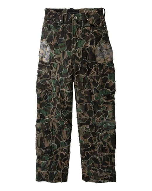 Who Decides War Gray Camouflage Cargo Pants for men