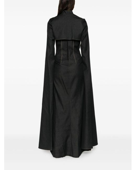 Vestido con costuras en contraste Dorothee Schumacher de color Black
