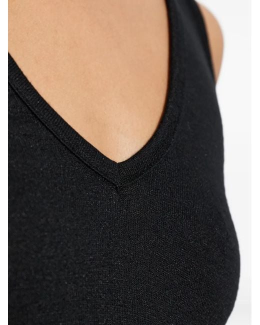 Rag & Bone Black V-Neck Top
