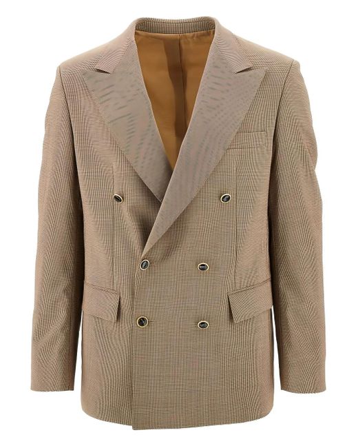 Blazer A Quadri di MARSĒM in Natural da Uomo
