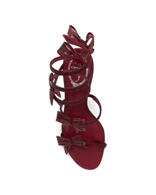 Rene Caovilla Pink 80Mm Cleo Sandals