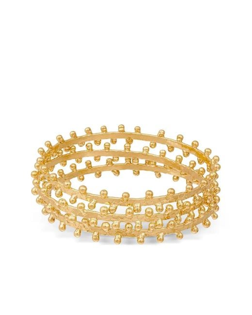 Sylvia Toledano Metallic Beaded Bangle Bracelet