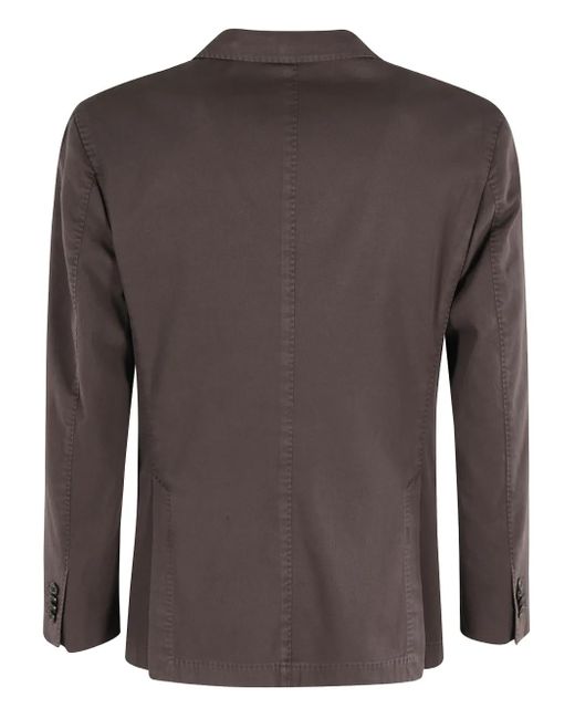 Boglioli Brown Single-Breasted Blazer for men