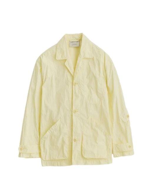 A Kind Of Guise Yellow Matoke Flap-Pocket Jacket for men
