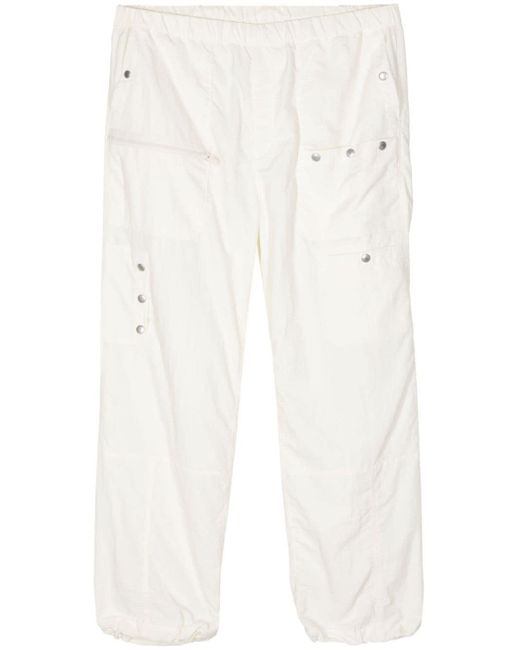 Undercover White Elasticated-waist Straight-leg Trousers
