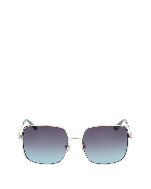 GUESS EYEWEAR Blue Square-Frame Sunglasses