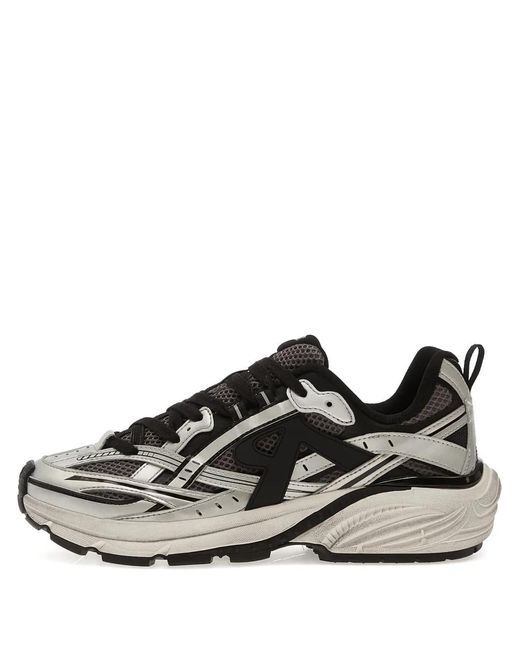 Represent Black Logo Appliqué Storm Runner Sneakers for men