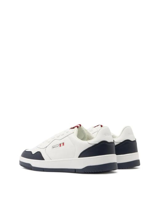 Bally Jasper Ribbon-Detail Leather Sneakers in White for Men 