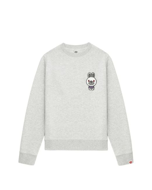 A Bathing Ape White Rabbit Appliqué Sweater