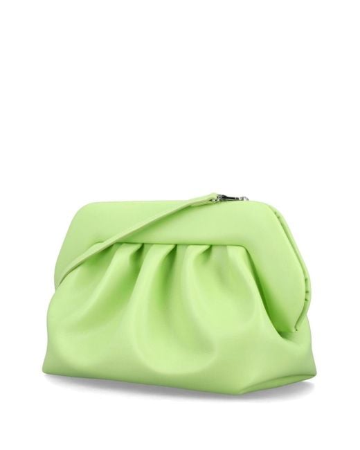 THEMOIRÈ Green Bios Faux-leather Clutch Bag