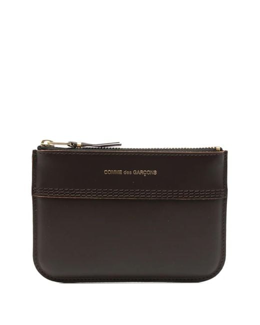 Portefeuille En Cuir À Fermeture Zippée Comme des Garçons en coloris Black