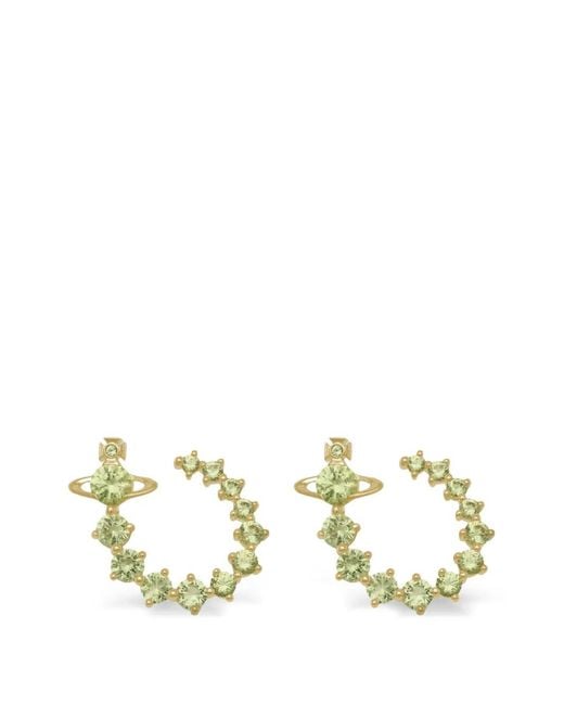 Vivienne Westwood Metallic Lydia Orb Stone Earrings