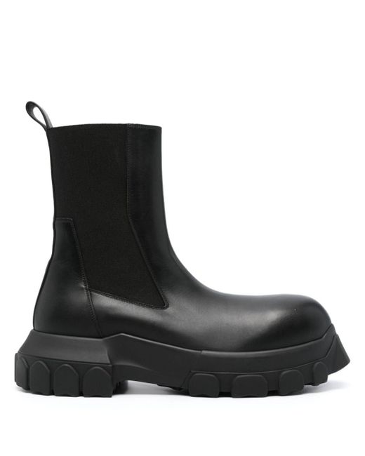 Rick Owens Lido Beatle Bozo Tractor Boots in Black for Men | Lyst