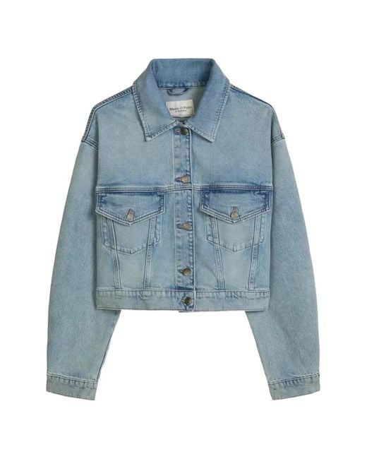 Marc O' Polo Blue Button-Up Denim Jacket