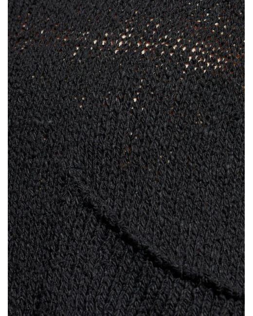 Maglione Con Taschino di Yohji Yamamoto in Black da Uomo