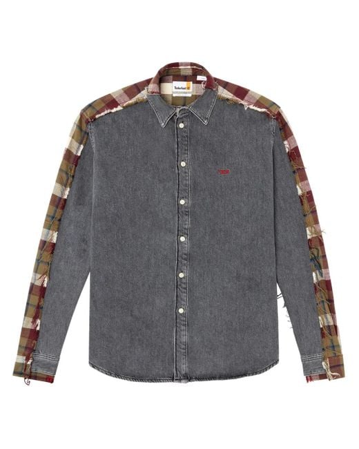 DIESEL Gray X Timberland Checked Shirt
