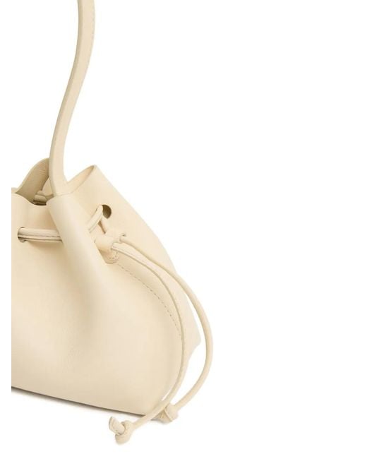 Mansur Gavriel Natural Drawstring Shoulder Bag