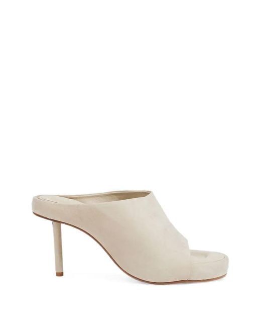 Jacquemus White Suede Sandals
