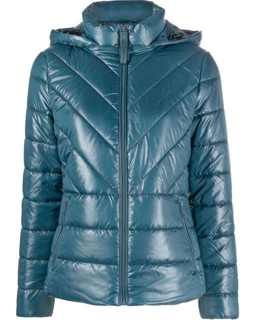 Calvin Klein Synthetic Recycled Padded Jacket in Blue | Lyst Canada