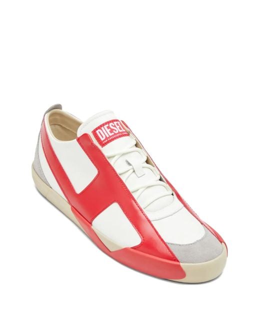 Sneakers Slante di DIESEL in Red da Uomo