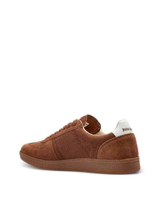 Palm Angels Brown Century Panelled Sneakers for men