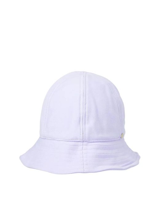 Flapper White Logo-Plaque Bucket Hat