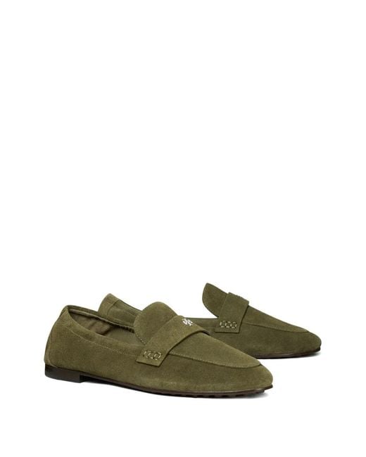 Tory Burch Green Ballet Loafers