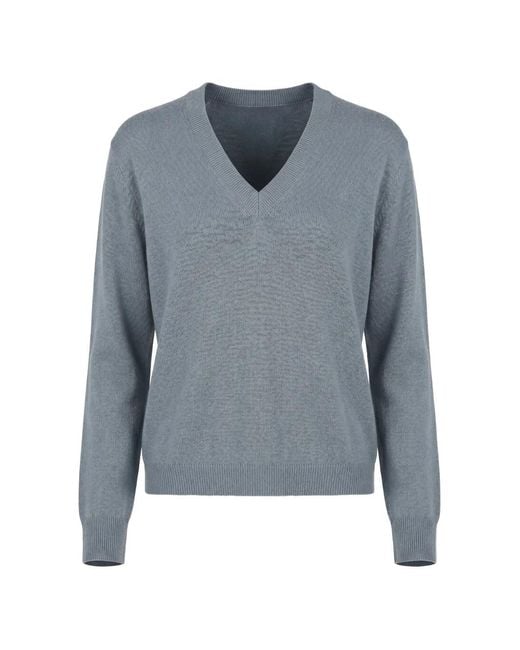 Jenni Kayne Blue Flynn V-Neck Sweater