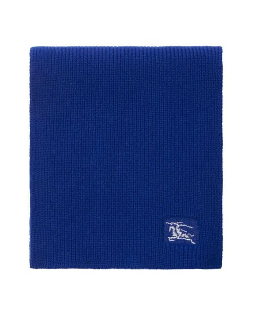 Burberry Blue Ribbed Scarf