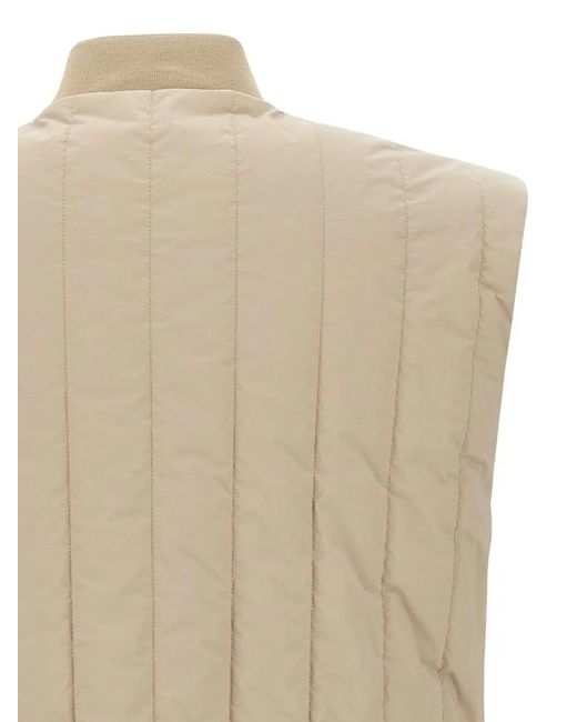 Boss Natural Quilted Zip-Front Gilet for men